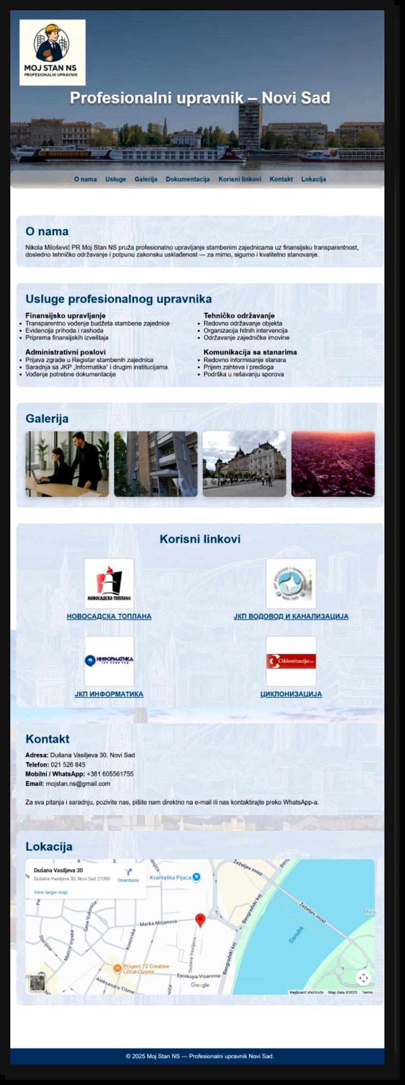 Moj Stan NS – profesionalni upravnik