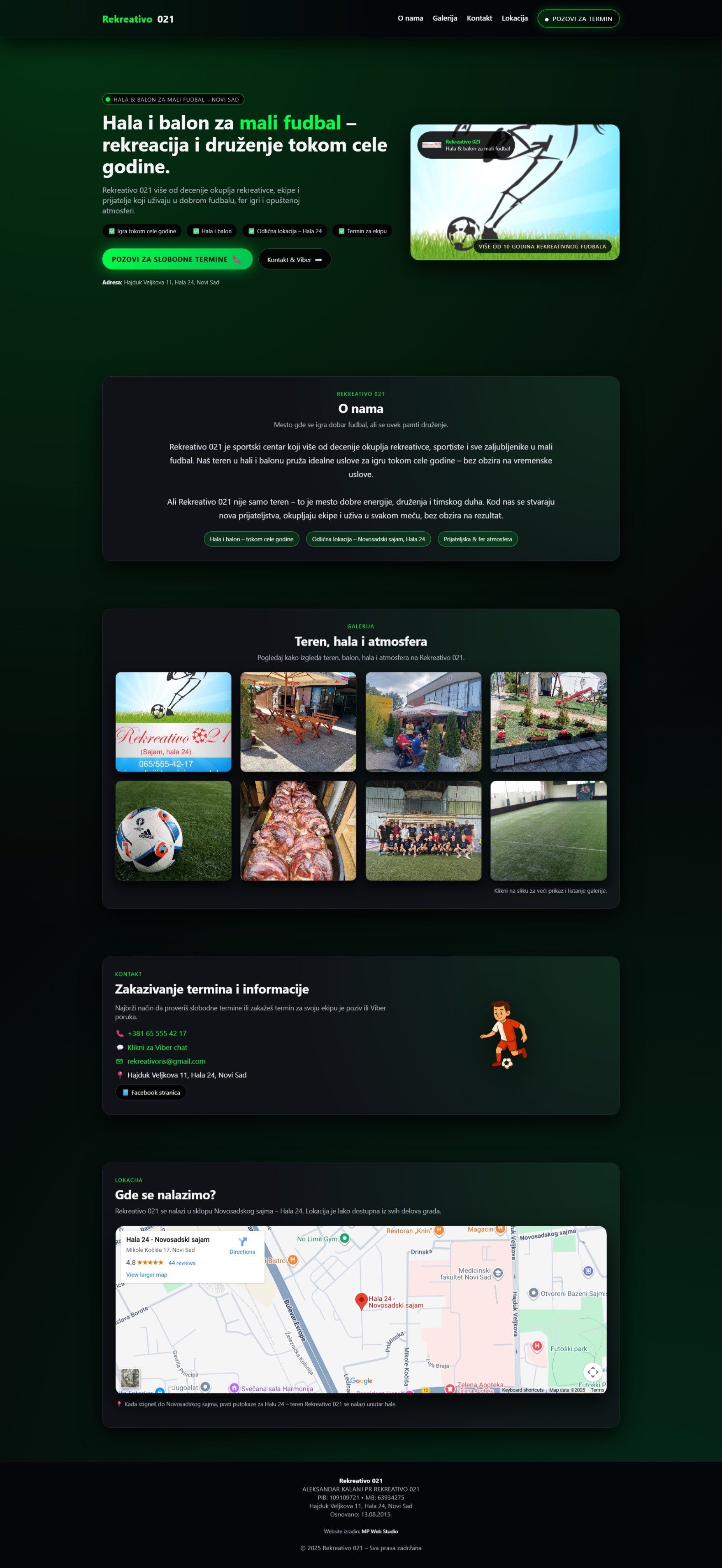 Rekreativo 021 – sportska hala Novi Sad