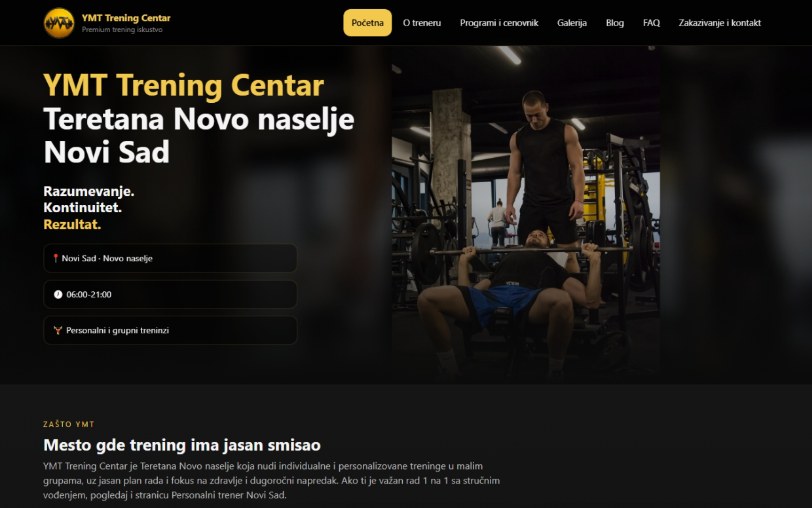 YMT Trening Centar sajt